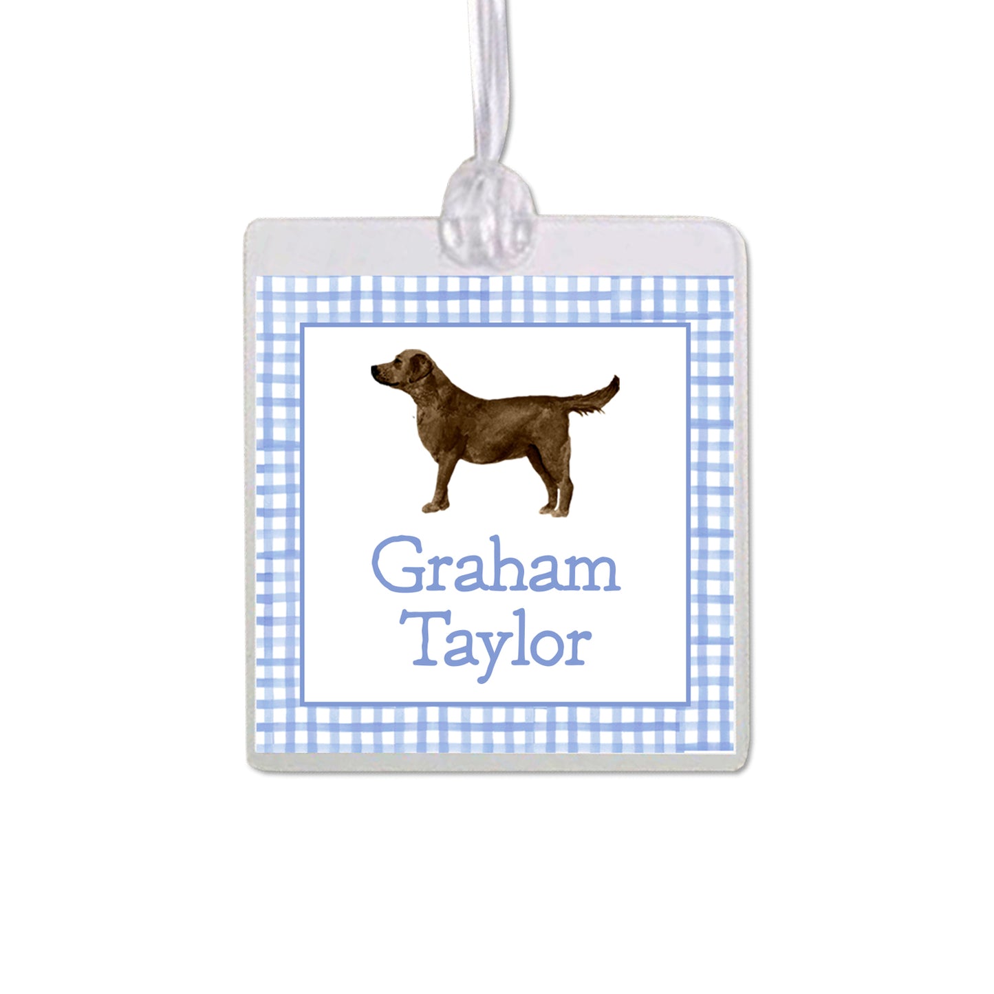 Chocolate Labrador Retriever Bag Tag