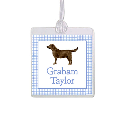 Chocolate Labrador Retriever Bag Tag