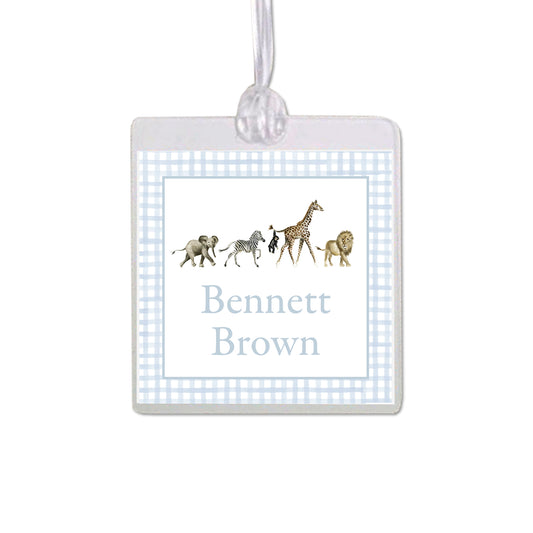 Zoo Animals Bag Tag
