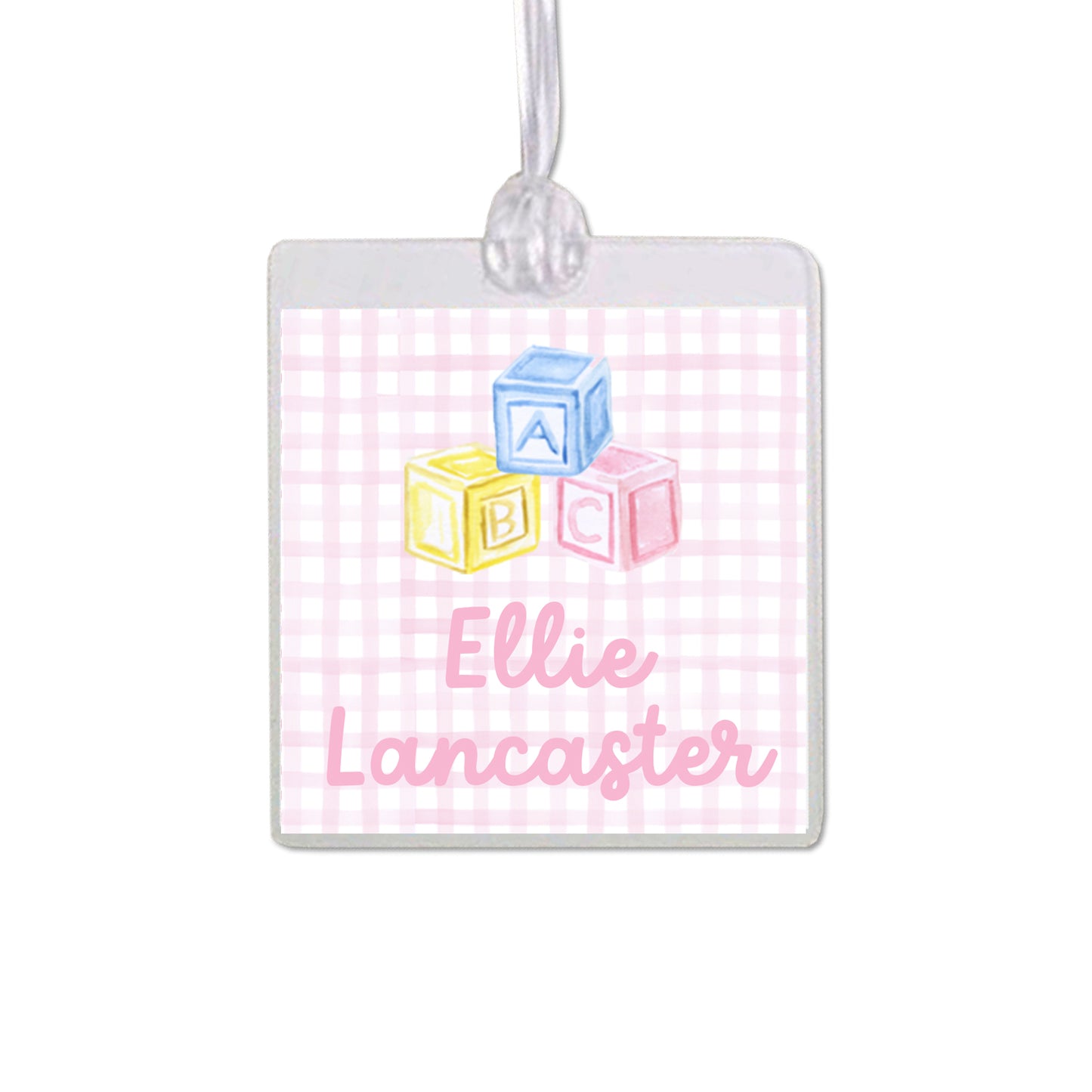 ABC Block Bag Tag