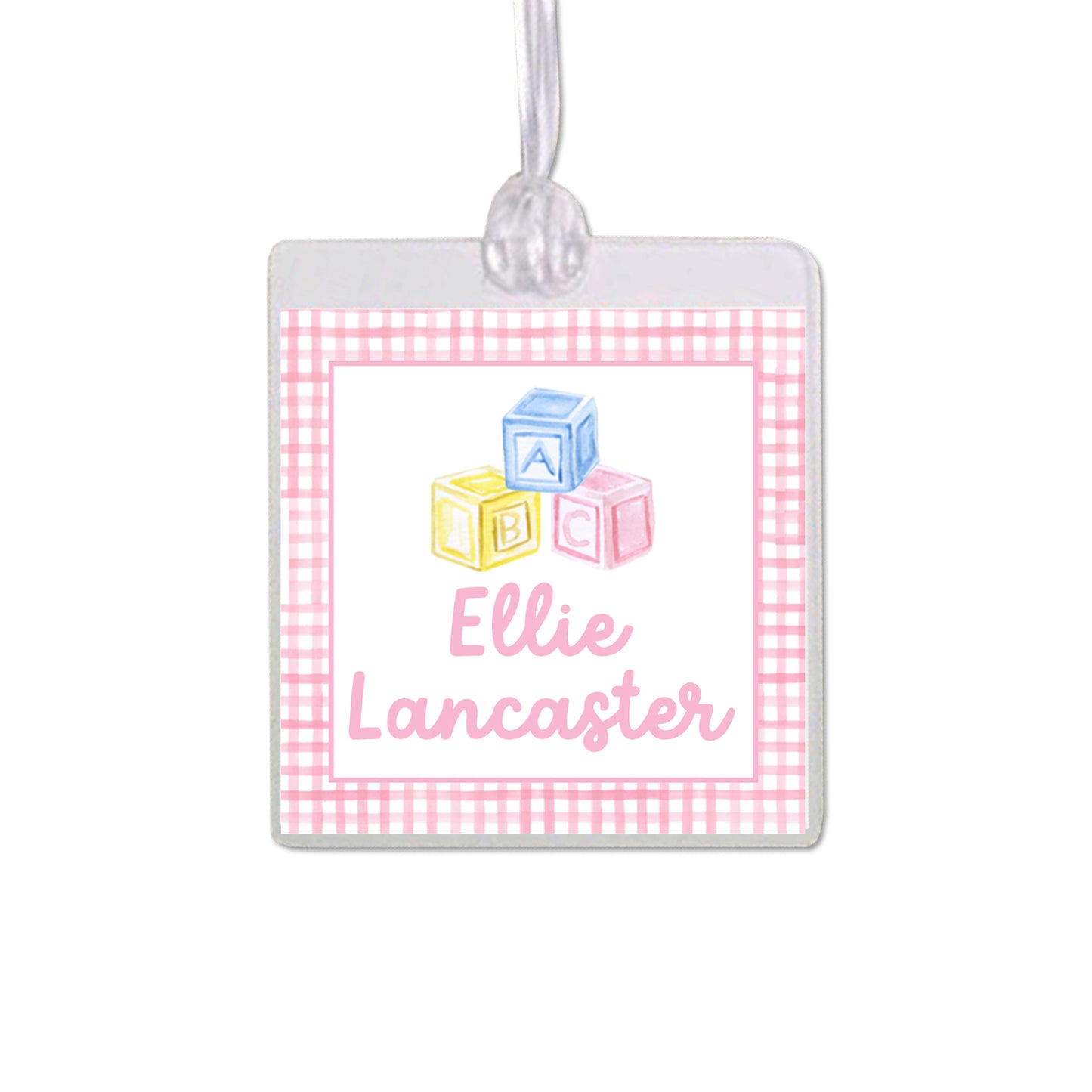 ABC Block Bag Tag