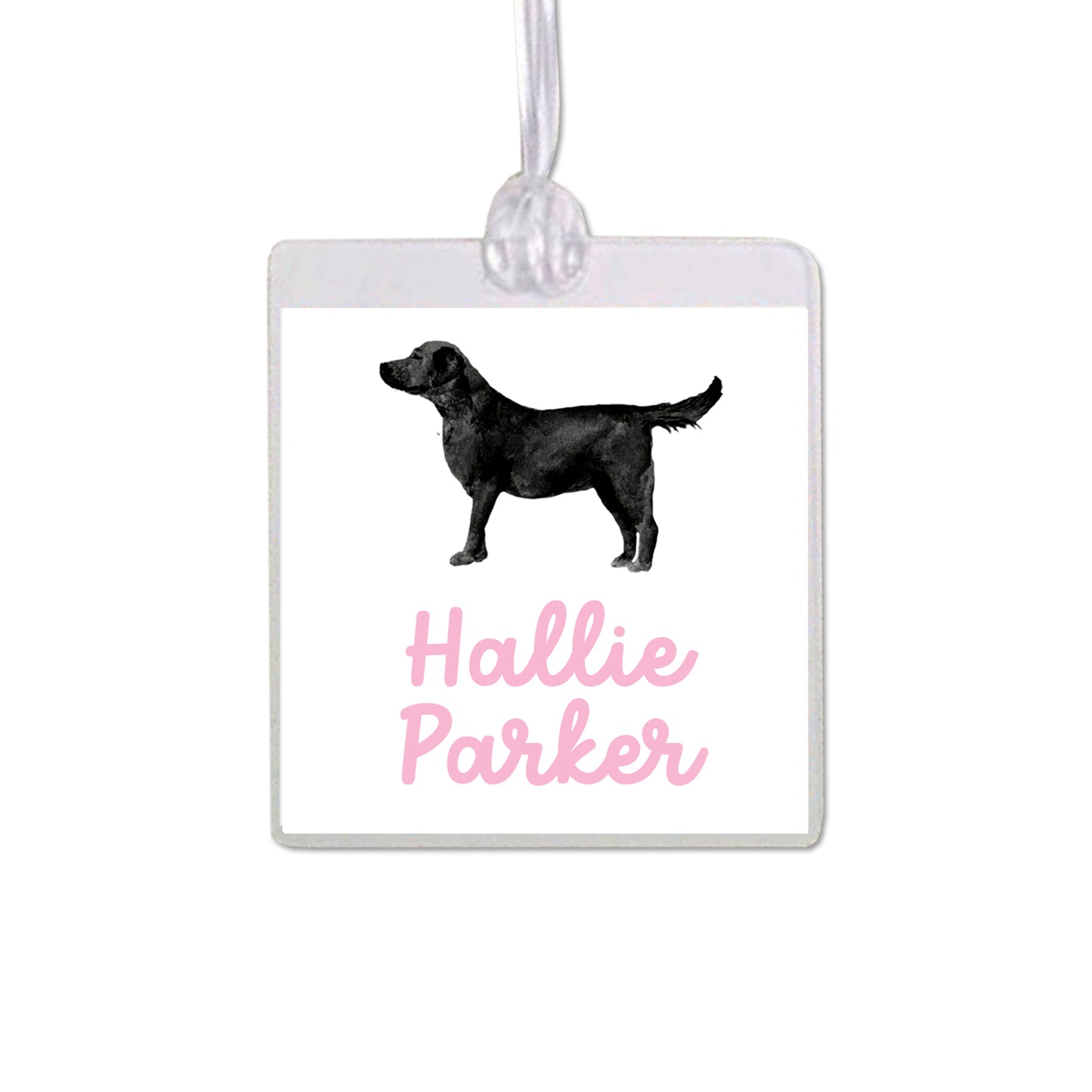 Black Labrador Retriever Bag Tag