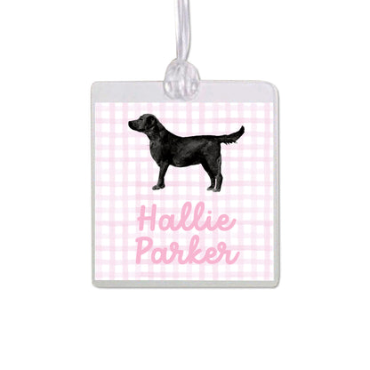 Black Labrador Retriever Bag Tag