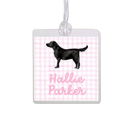 Black Labrador Retriever Bag Tag