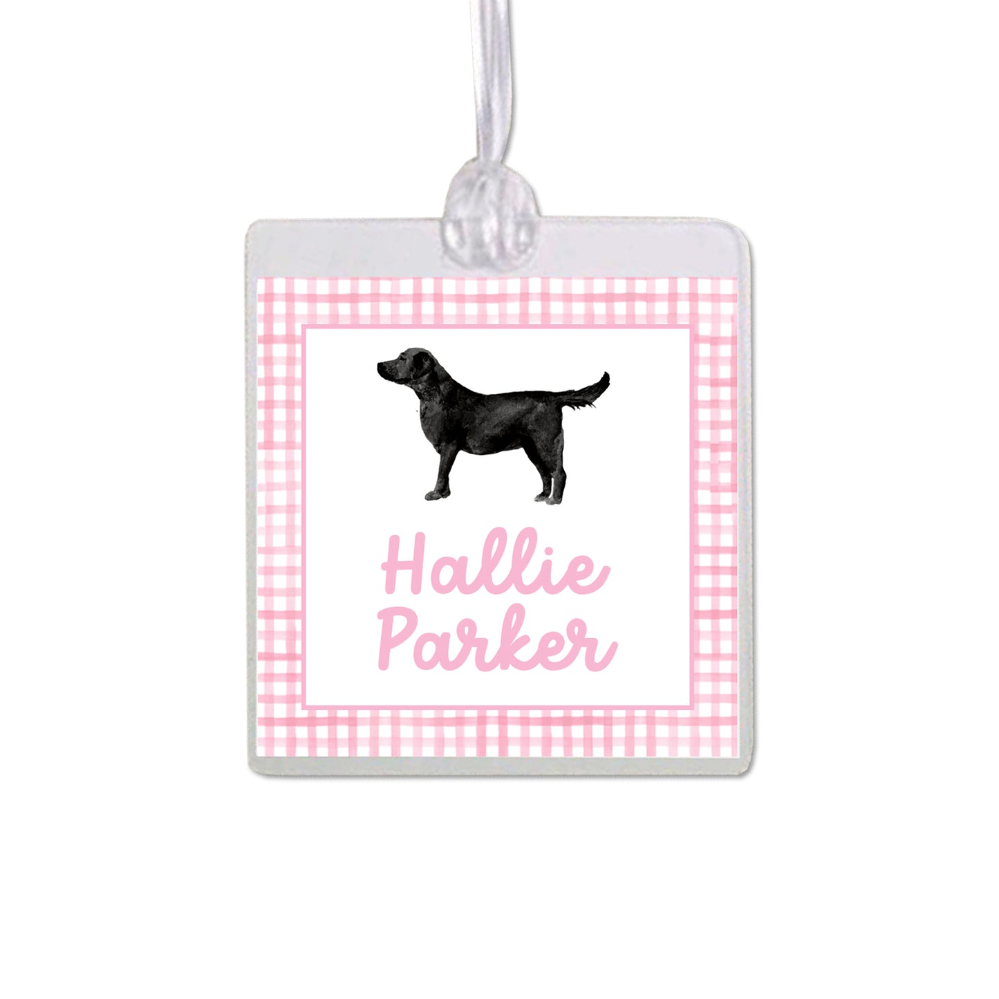 Black Labrador Retriever Bag Tag