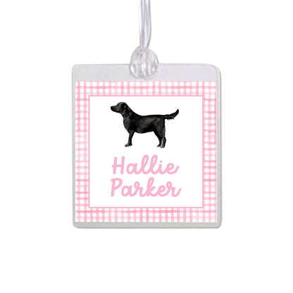 Black Labrador Retriever Bag Tag
