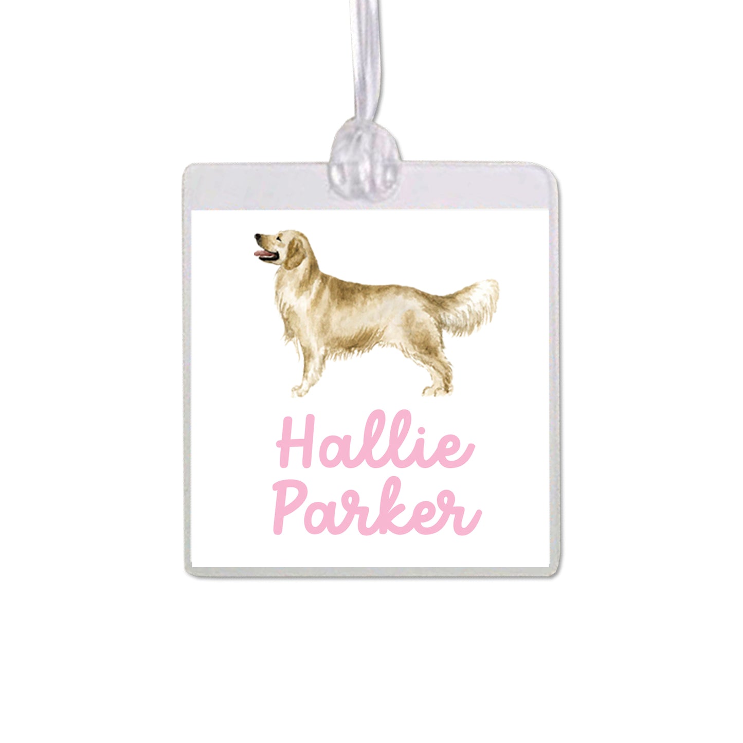 Golden Retriever Bag Tag