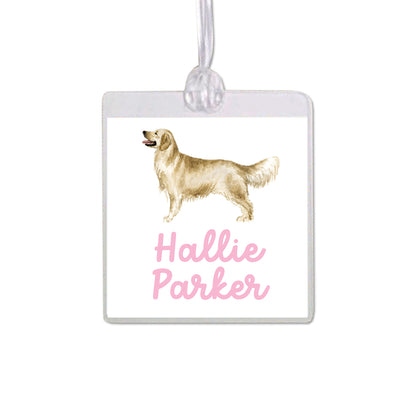 Golden Retriever Bag Tag