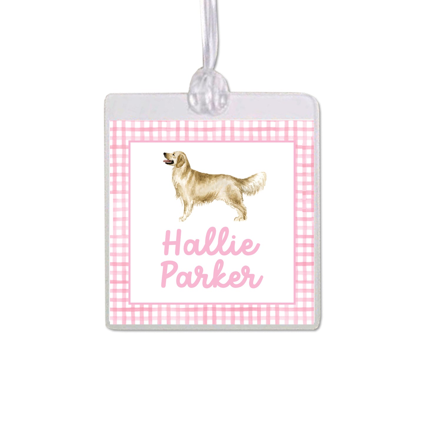 Golden Retriever Bag Tag