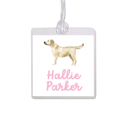 Yellow Labrador Retriever Bag Tag