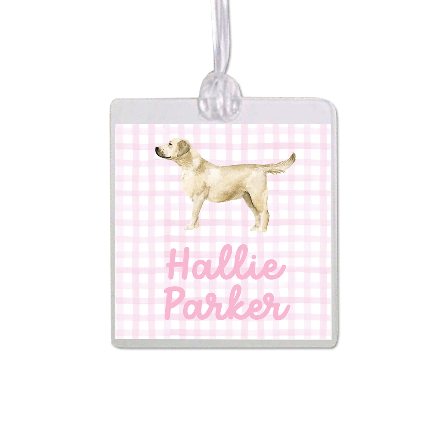 Yellow Labrador Retriever Bag Tag