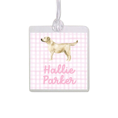 Yellow Labrador Retriever Bag Tag