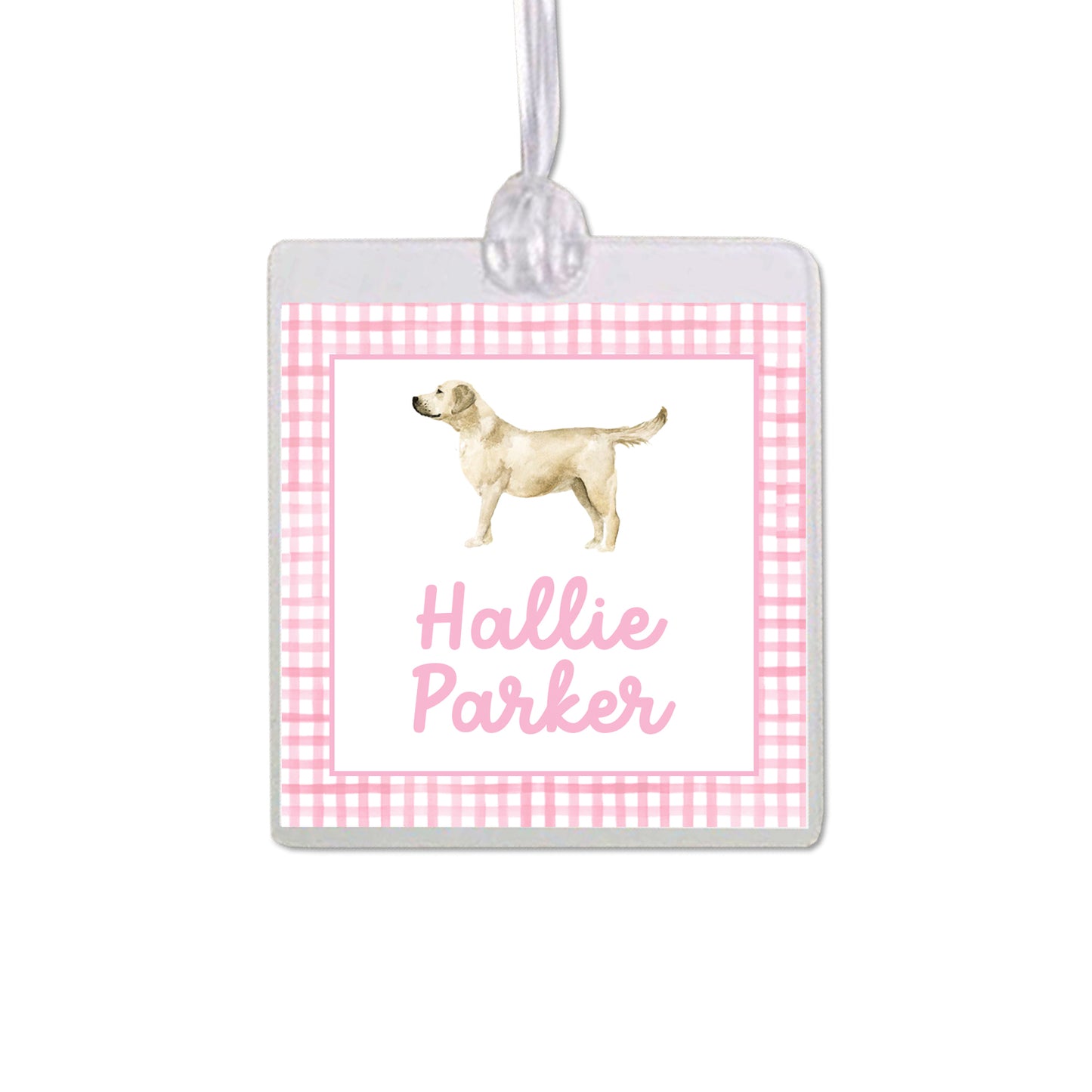 Yellow Labrador Retriever Bag Tag