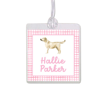 Yellow Labrador Retriever Bag Tag