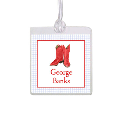 Red Boots Bag Tag