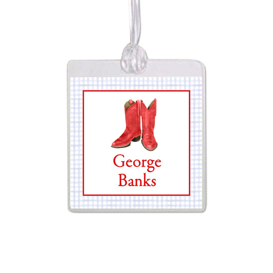 Red Boots Bag Tag
