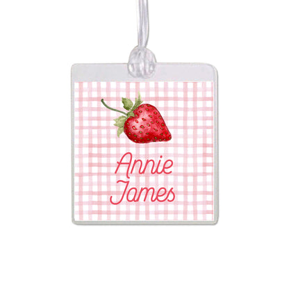 Strawberry Bag Tag