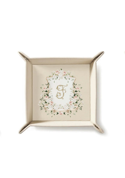 Blush Crest Beige Tray | Bridal by Emily Mayne Studio x ALEPEL