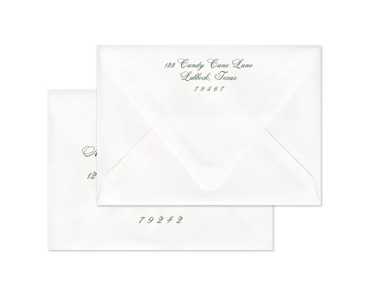 Chinoiserie Personalized Christmas Cards - Blue