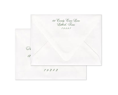 Chinoiserie Personalized Christmas Cards - Blue