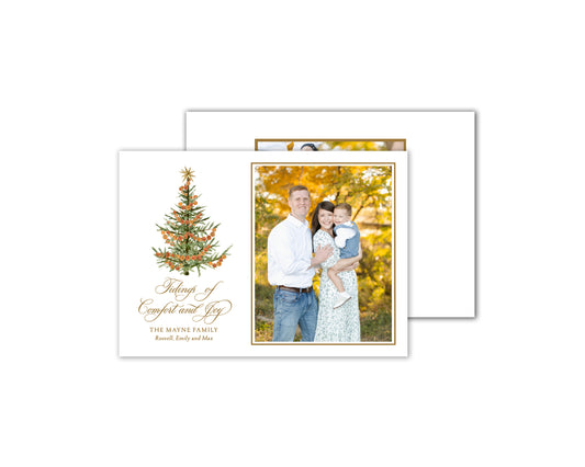 Citrus Christmas Cards - Gold