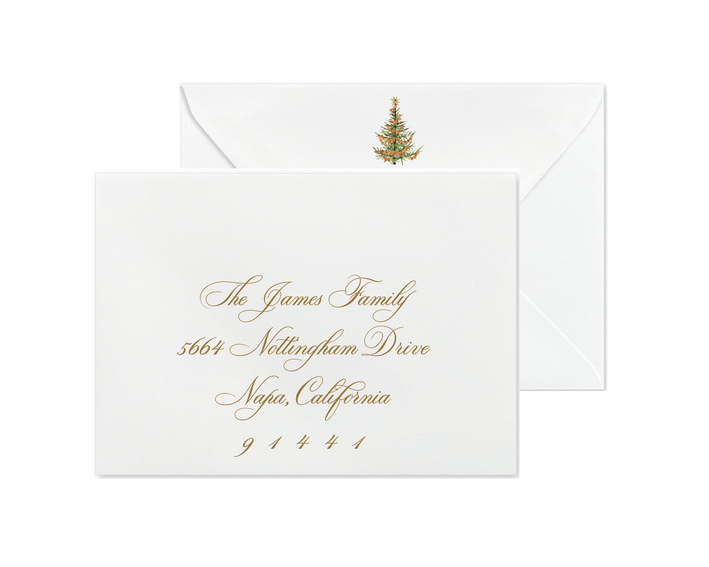 Citrus Christmas Cards - Gold