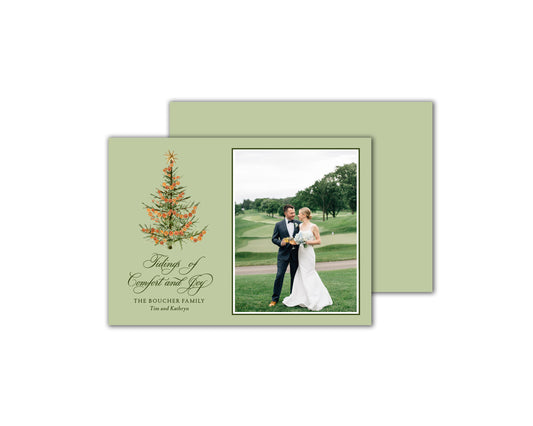 Citrus Christmas Cards - Green