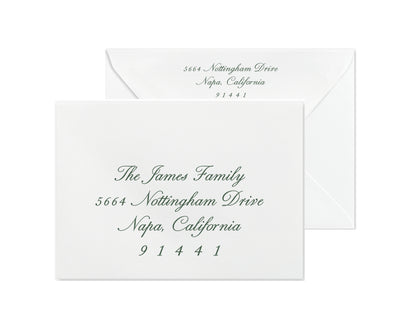 Fleur Crest Christmas Cards - Green