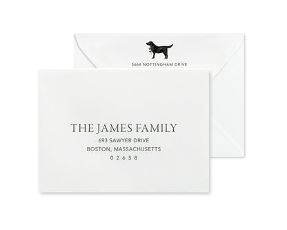 Black Labrador Retriever Christmas Cards