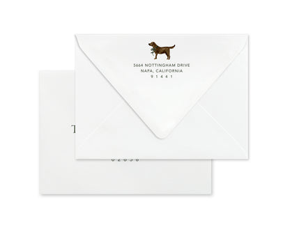 Chocolate Labrador Retriever Christmas Cards