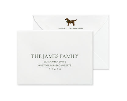 Chocolate Labrador Retriever Christmas Cards