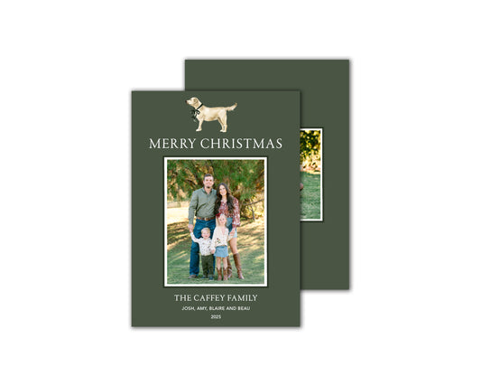 Yellow Labrador Retriever Christmas Cards