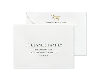 Yellow Labrador Retriever Christmas Cards