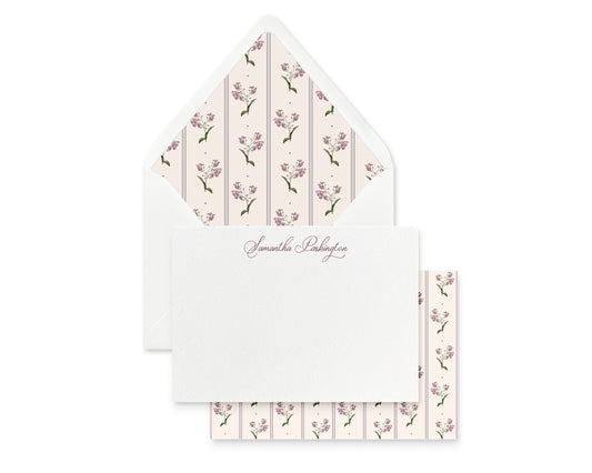 Luna Personalized Flat Note Set