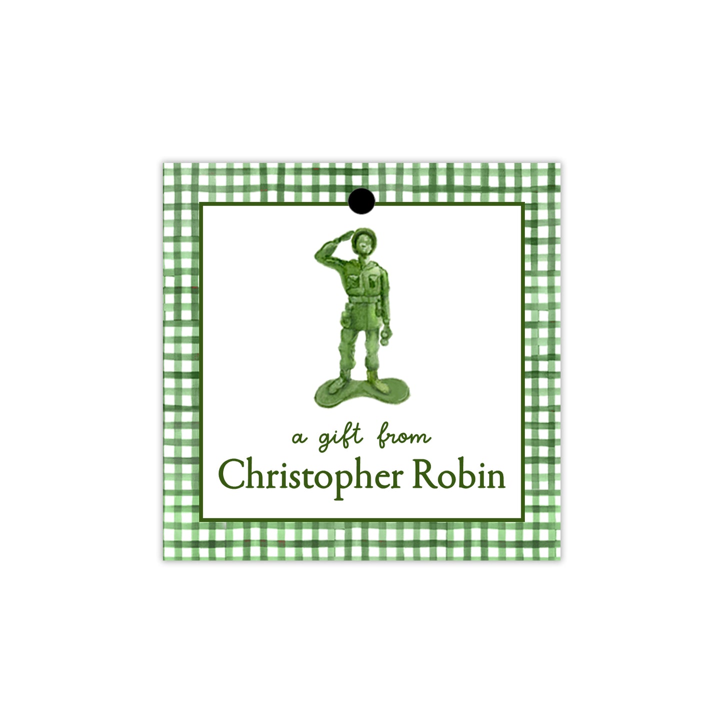 Army Man Gift Tags