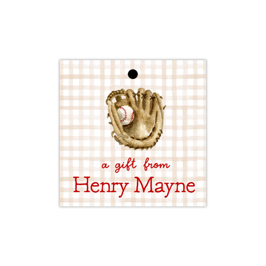 Baseball Glove Gift Tags