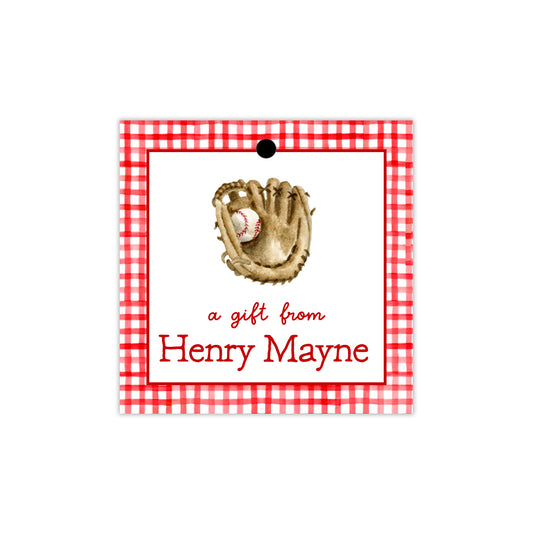 Baseball Glove Gift Tags