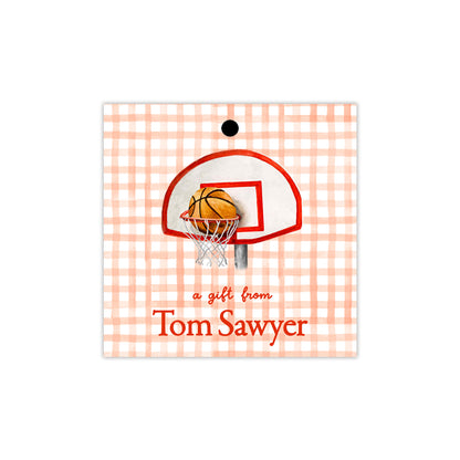 Basketball Hoop Gift Tags