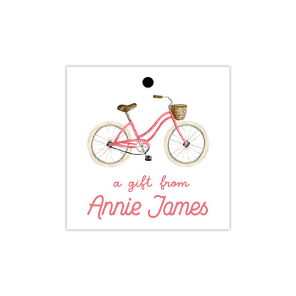 Pink Bicycle Gift Tags