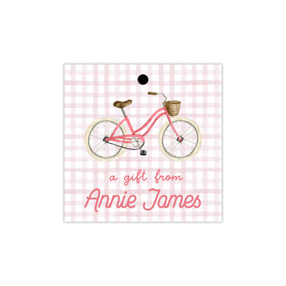 Pink Bicycle Gift Tags