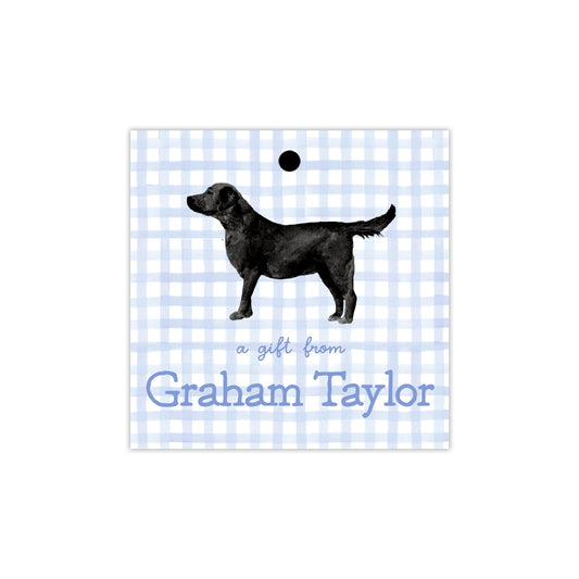Black Labrador Retriever Gift Tags
