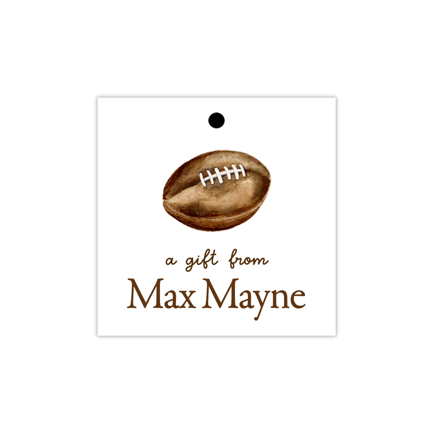 Football Gift Tags