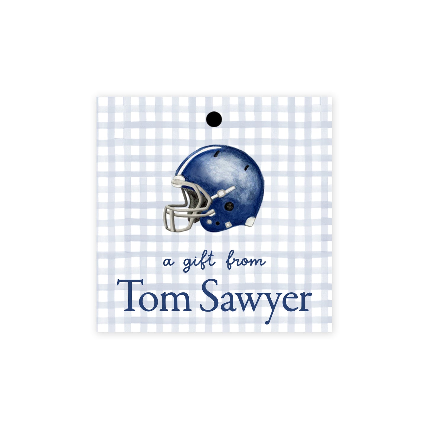 Football Helmet Gift Tags