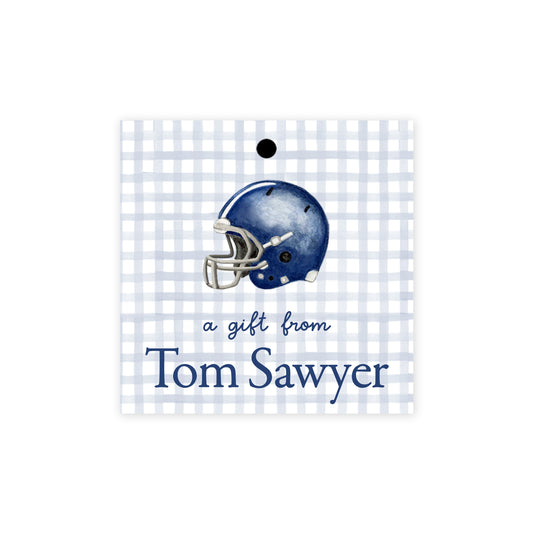 Football Helmet Gift Tags