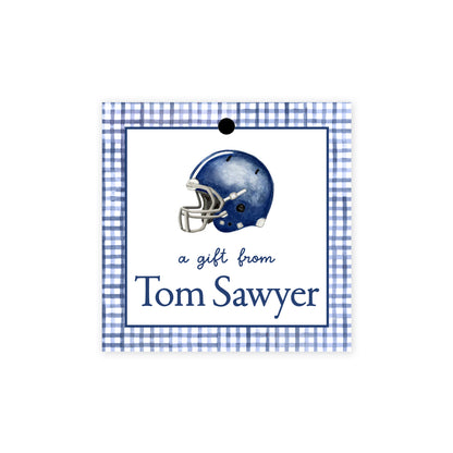 Football Helmet Gift Tags
