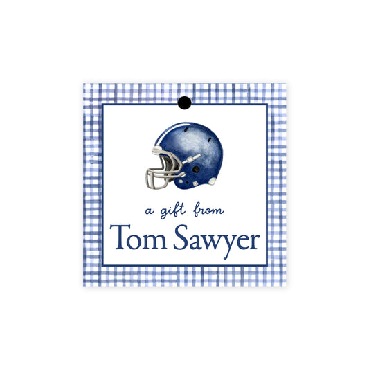 Football Helmet Gift Tags