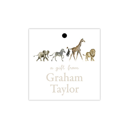 Zoo Animals Gift Tags