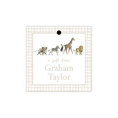 Zoo Animals Gift Tags