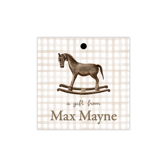 Rocking Horse Gift Tags
