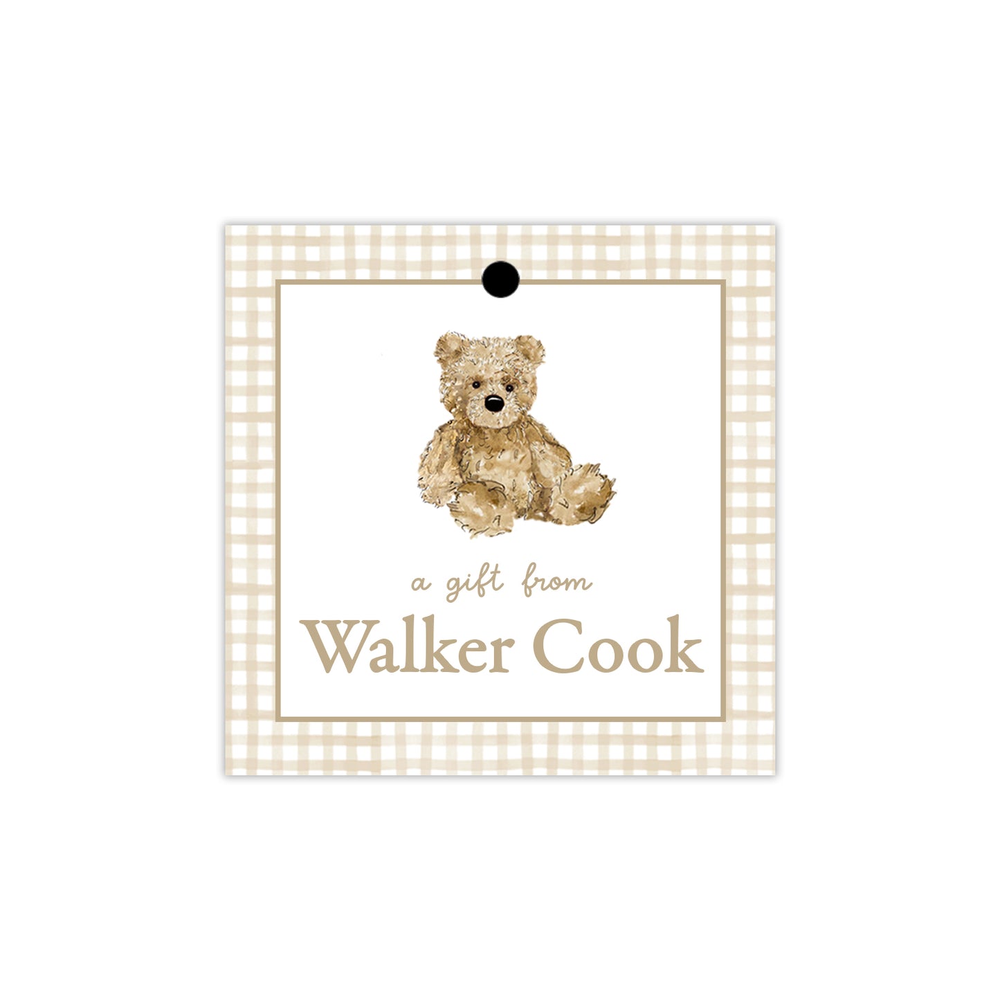 Teddy Bear Gift Tags